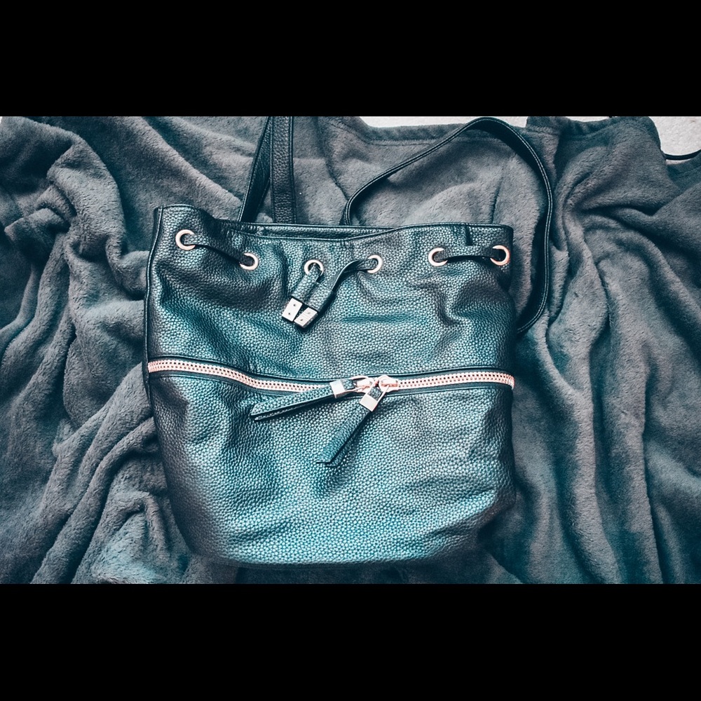 Black Drawstring Backpack - Picture 2 of 2
